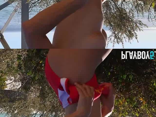 Belgium perfect round bootie Playboy model