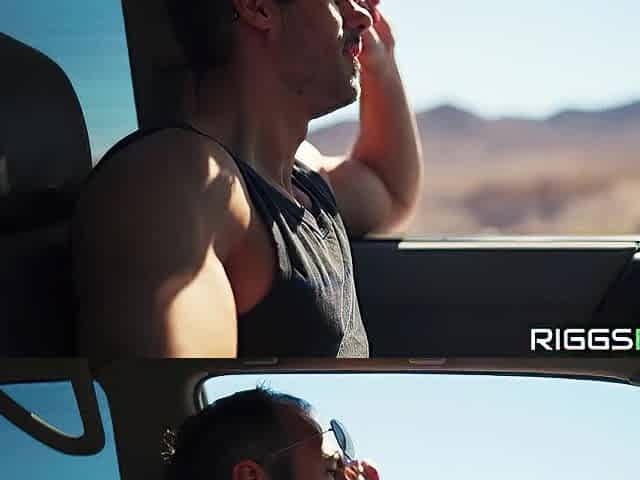 Sexually excited Blond Fitness Model Banging In The Desert