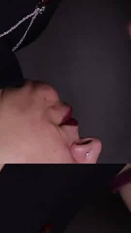 Cum on a Heart Shaped Necklace