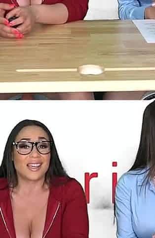 Big Tits MILFs Carmela Clutch and Lexi Luna Orgasm While Reading the News