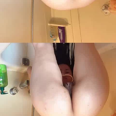booty and rectal hole close up hana washing hair