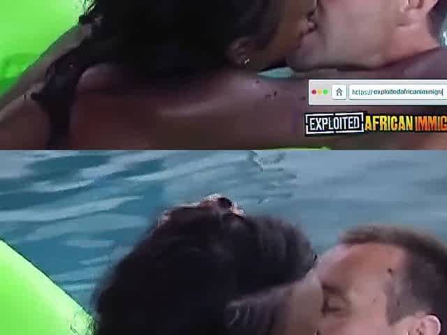 Interracial Swimming Pool Bukkake