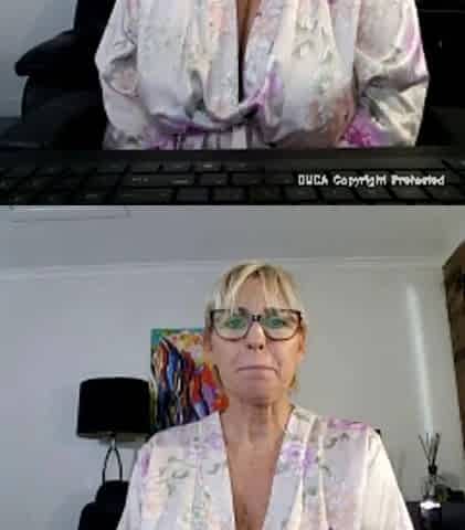 Big boob brunette masturbates on webcam