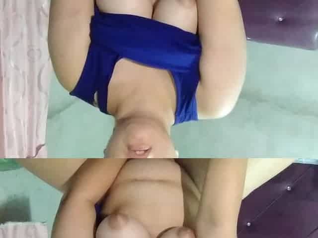 Asian Chubby Teen Try to Ride Some Toys