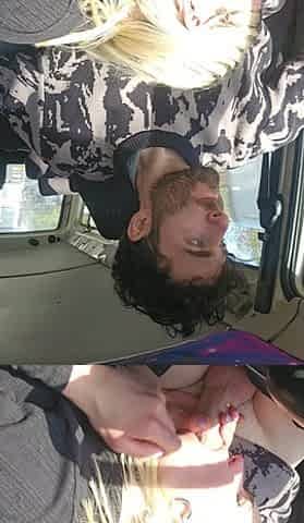 Car bj cheerful palatable cum in throat