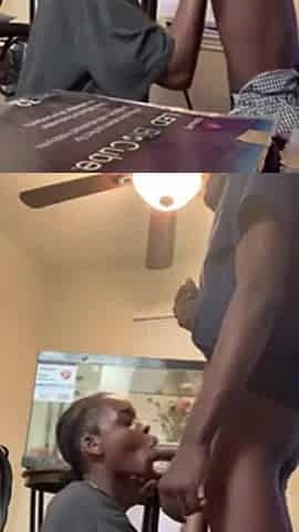 Black blows on bbc and gets fucked hard