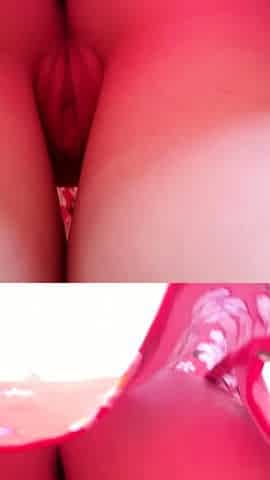 Under Lindsey's skirt