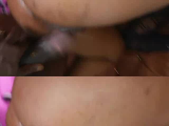 Black couple films hot home porn and missionary pose