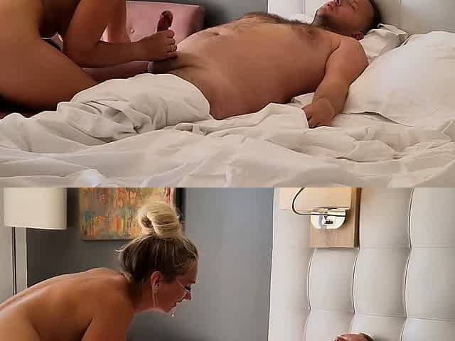 Horny wife arrived from nudist resort pool and needed sex