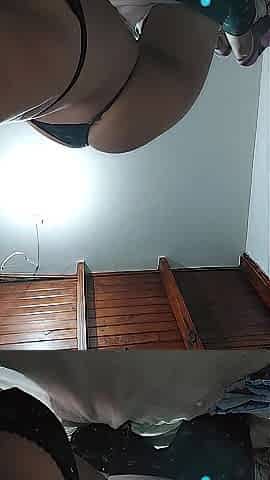 Stepsister shows u her boobs and booty in pajamas