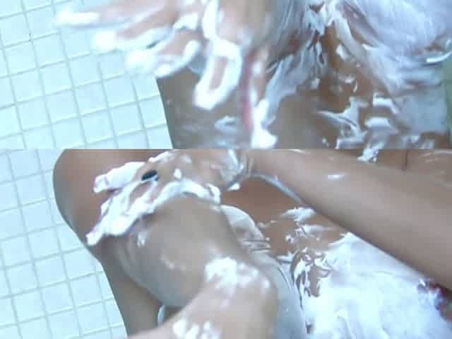 Fantastic Hungarian blonde Jessy Wynn plays with her perfect body in the shower - MMM100