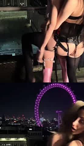 Stunning blonde teen fingering pussy in the great outdoor