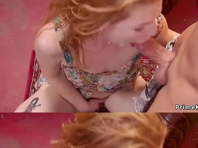 Busty Stepmom Spanks Strapped Teen 18+