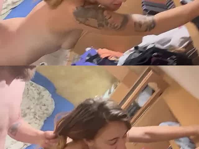 Sexy lovers quick fruck from behind