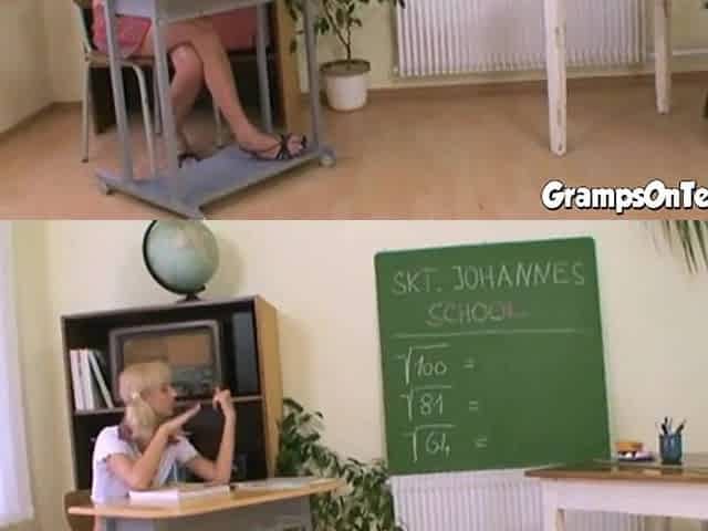 Schoolgirl bitch bangs her coach in fetish scene