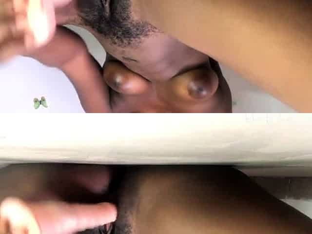 Big-Titted Latina's Solo Webcam Orgasm