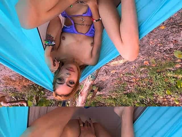 Public FINGERING at the beach