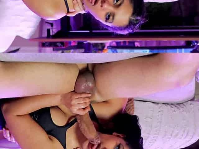 Hot Amateur Latina Teen Takes a Big Cock Creampie