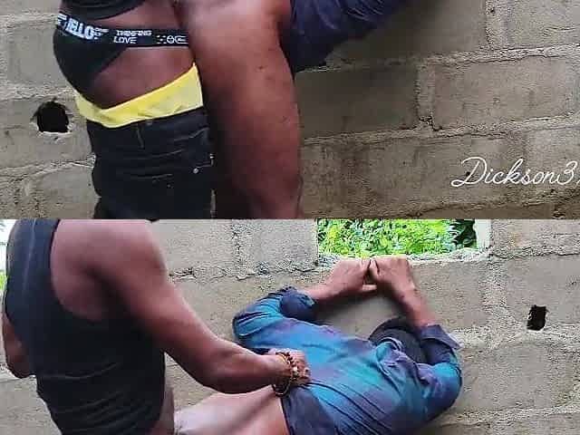 Black boyfriend bangs monster biggest BBC in an uncompleted building doggy