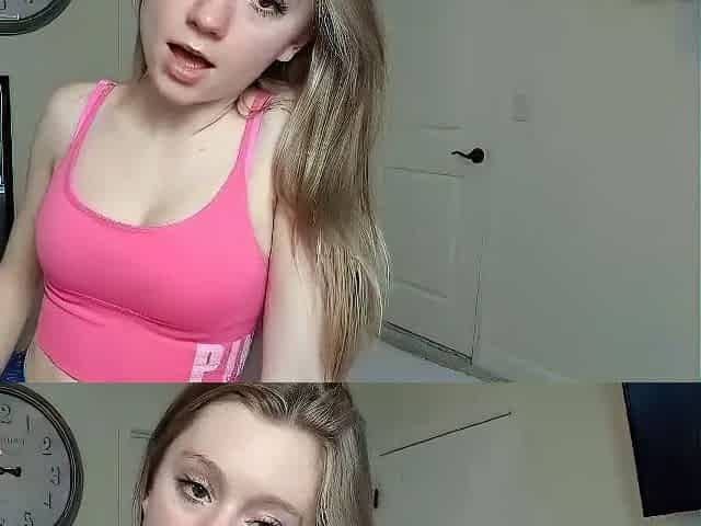 Curly Blonde Teen Records Solo Dildo Masturbation More at