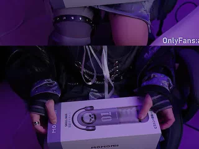 Hololive-Cute large knob femboy cosplaying as Shiori Novella using a BEYOURLOVER masturbator for a jizz flow