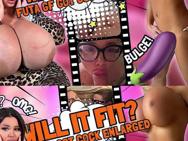 Bimbo Futanari made her Rod to large for her GF's Vagina but Vaccuum pumps it even larger