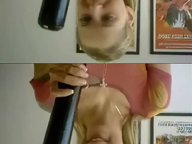 See her face as it slips in...