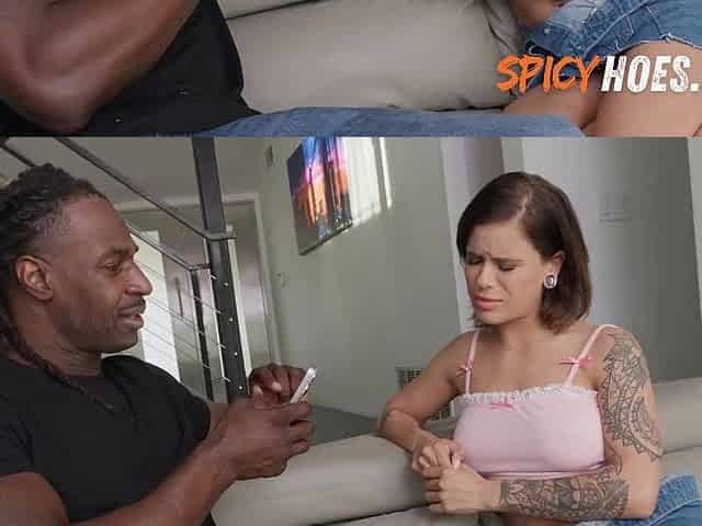 Ebony Dude Pulls His Penis Out And Puts it Str8 Into Sexy Actress Booty