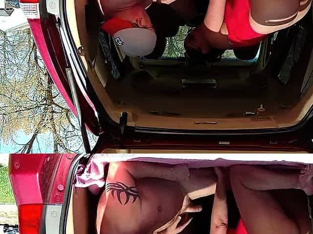 Public Outdoor Fun in the Van with a Sexy MILF