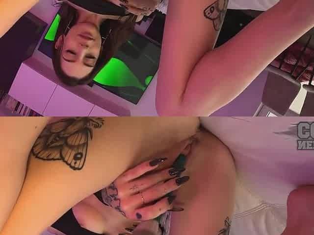 Abbie Storm In Dora Masturbating With Her Vibrating Makeup Brush