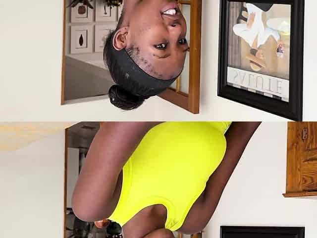 African ebony teen amateur did great on her first casting