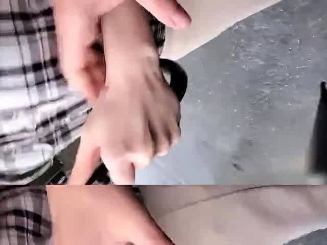 Amateur private filming, outdoors, bukkake. The humiliation