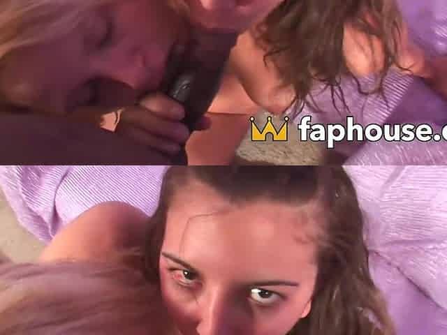 Uncontrollable teens go kinky with black stud