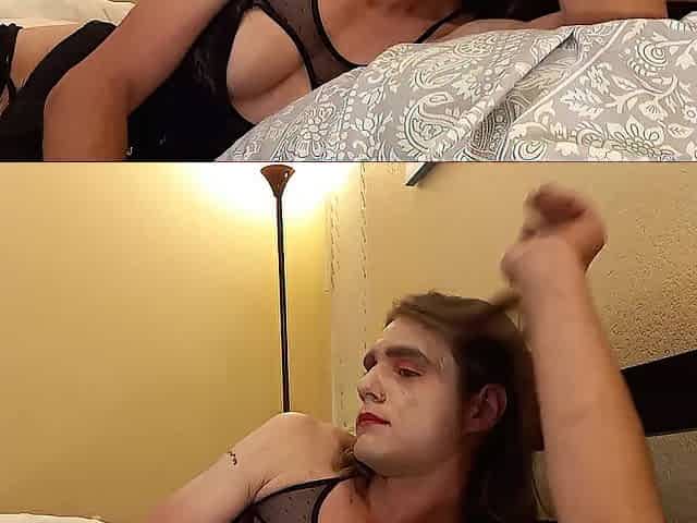 spun sissy bored on chaturbate slams butt with giant sex toy