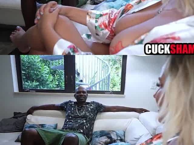 BBC Breaks Wife Whilst Cuckold Hubby Watches