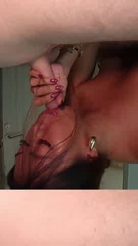 Asian Babe Turns Slutty & Milks Him with a Prostate Massage