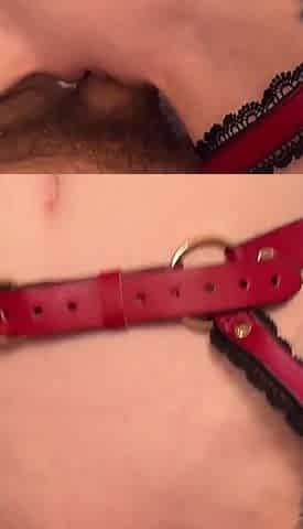 Cumshot in Red Riding Hood's Mouth