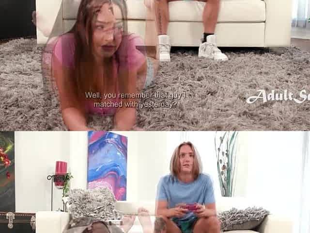Blindfolded Breasty Teen Feels A Familiar Chap Between her Virgin Legs (Stepbro)