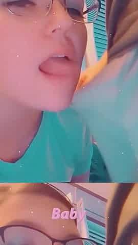 Taking videos of me playing with his dick with my mouth this is so much fun