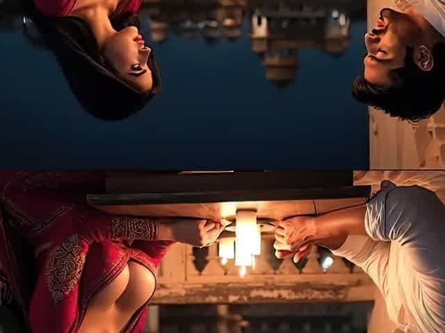 Seductive moments in haveli hotel