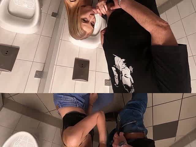 Cucki Has to Watch: Sirenasweet Lets Herself Be Bottled in the Men's Toilet by Egon Kowalski!