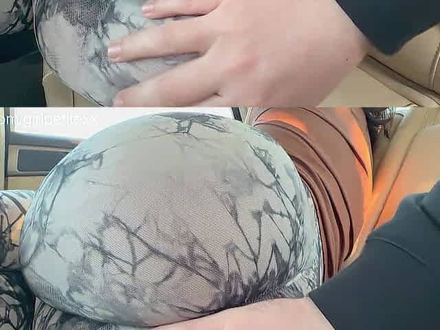 Public Touching and Grabbing Large Butt Stepsister