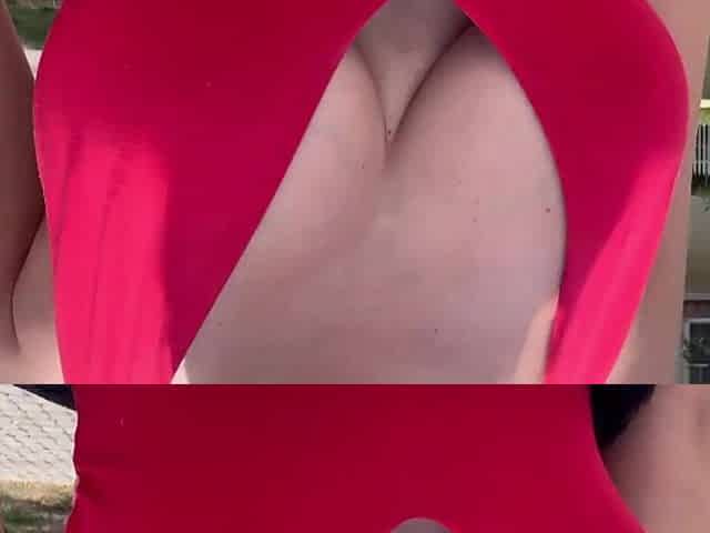Large Melons walking outdoor Hawt Concupiscent mother i'd like to fuck