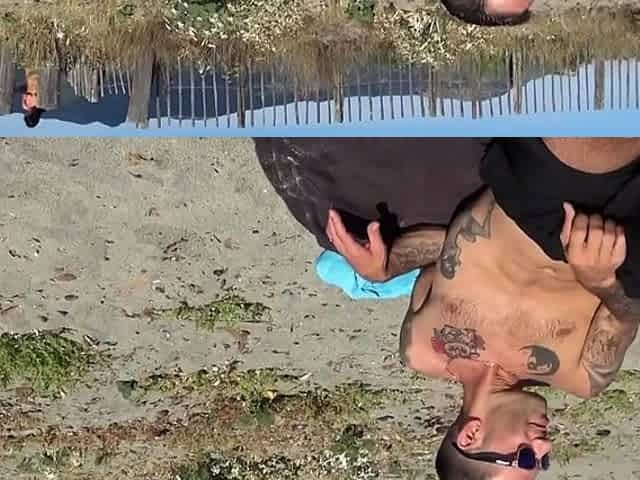 French Beach Tease Turns into Wild Anal Adventure