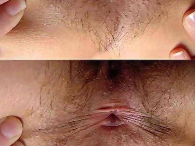 Hairy Wife Spreading Her Asshole