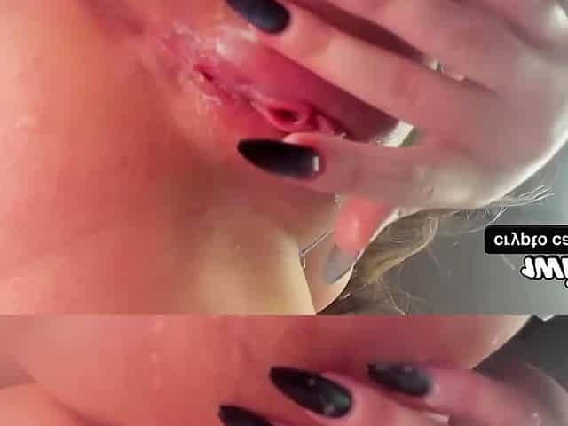 Solo woman finishes her getting off with an orgasm using a