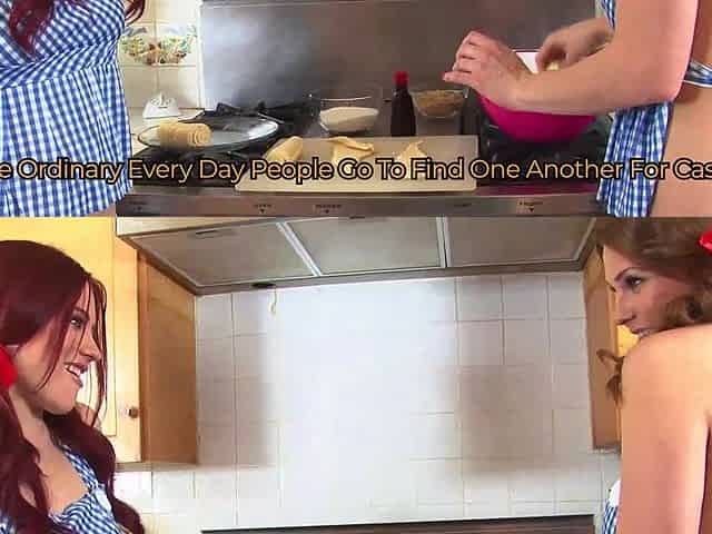 Cooking Turns to Pussy Licking with Busty Allison and Jessica (lesbians in the Kitchen)
