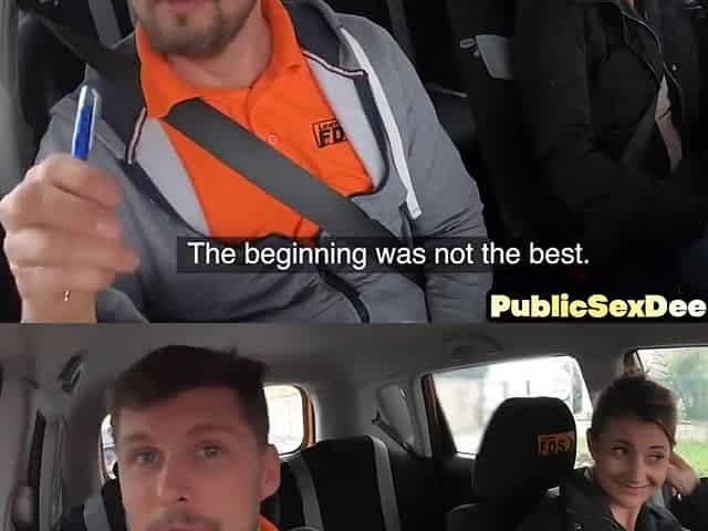 Learner Driver In Public Fellatio Session