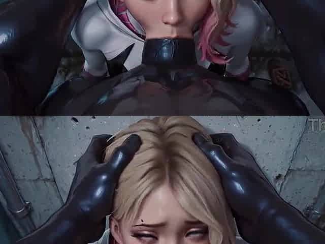 Gwen Stacy Destroyed by BBC - Mouth-Banged & Snatch Flooded with Cum - AI GENERATED