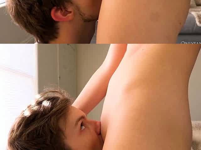Fucking his face till I cum